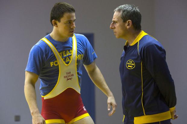 Channing Tatum and Steve Carell in Foxcatcher
