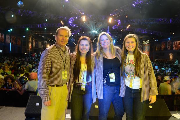 The Pietrowski family: (left to right) Dave, Alexa, Mary, and Taylor. Photo by Nancyn J. Parisi.
