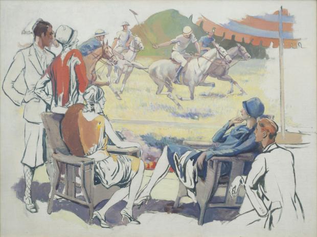 Alexander O. Levy (1881-1947),&nbsp;Untitled, c. 1928; oil on canvas, 30 x 40 inches, framed; Bequest of Frank Szuba, 2002
