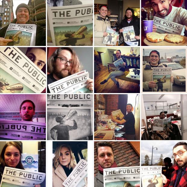 Our first day of #ThePublicSelfie for Issue No. 1 of The Public.
