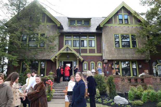 The exterior of the Webster House.
