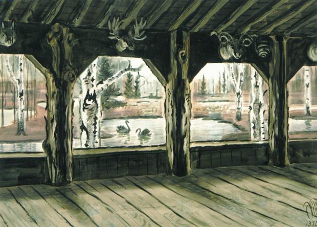 December Light by Charles Burchfield. From the Mystic North exhibit at the Burchfield Penney, exploring Burchfield's appreciation of the works of Finnish composer Jean Sibelius. Part of Finn Fest USA 2015.
December Light by Charles Burchfield. From the Mystic North exhibit at the Burchfield Penney, exploring Burchfield's appreciation of the works of Finnish composer Jean Sibelius. Part of Finn Fest USA 2015.