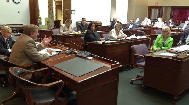 Carol Dankert-Maurer and&nbsp;CPS administration&nbsp;appearing before the Erie County Legislature in June 2014.
