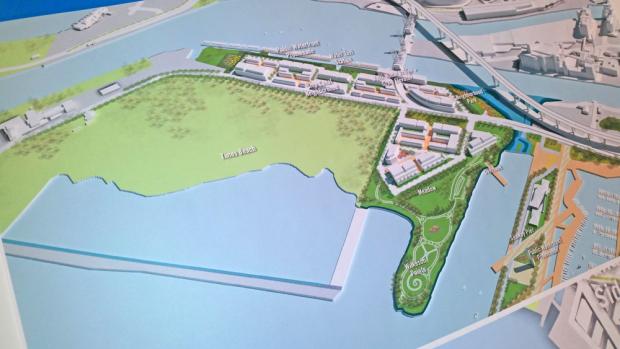 ECHDC's plan for condominiums at Wilkeson Point, beside the Times Beach Nature Preserve.
