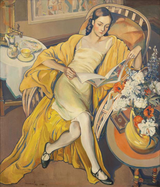 Resting by&nbsp;Alexander O. Levy, 1930.
