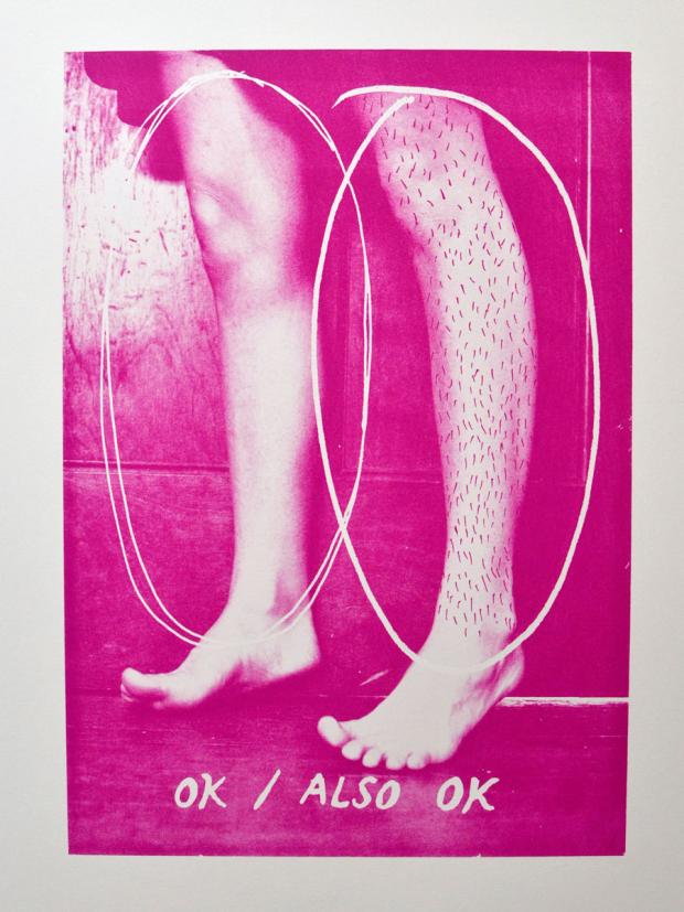 OK / ALSO OK, Lithograph, 2014, Lindsay Tripp
