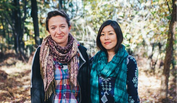 Katie Weissman and Sharon Mok of Tiny Rhymes. Photo by Charles Pham.
