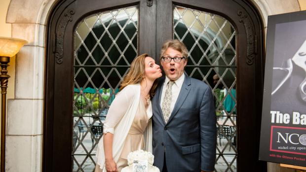 Amy Grable (Susanna) and Valerian Ruminski (Figaro), who sing the leads in Nickel City Opera's The Marriage of Figaro. Photo by Sarah Wintle.
