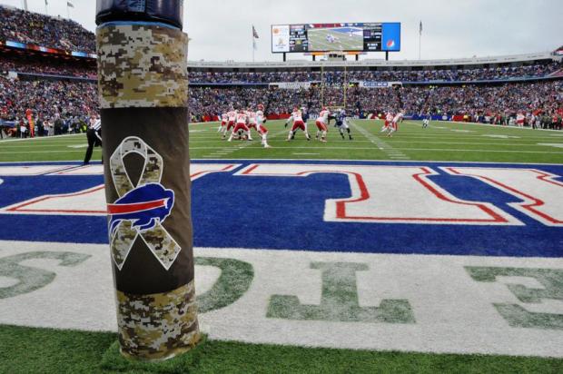 The goal post protector&nbsp;brought to us by our tax dollars. Photo courtesy&nbsp;of the Buffalo Bills.&nbsp;
