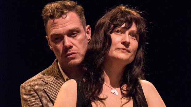 Chris Kelly and Kristen Tripp Kelley in The Beauty Queen of Leenane at the Irish Classical Theatre. Photo by Gene Witkowski.
Chris Kelly and Kristen Tripp Kelley in The Beauty Queen of Leenane at the Irish Classical Theatre. Photo by Gene Witkowski.