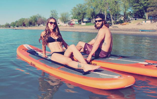 Meet Christan Edie and Kevin Cullen of SUP Erie Adventures. Photos by Billy Sandora-Nastyn.
