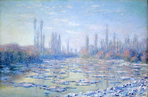 Les Glaçons (The Ice Floes), 1880,&nbsp;by Claude Monet.
