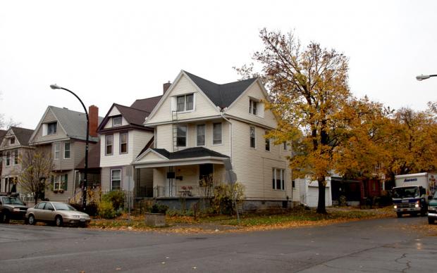 At 353 Bird, at least two tenants suffered the same leak from what they believe is a second-floor toilet into the dining room.
