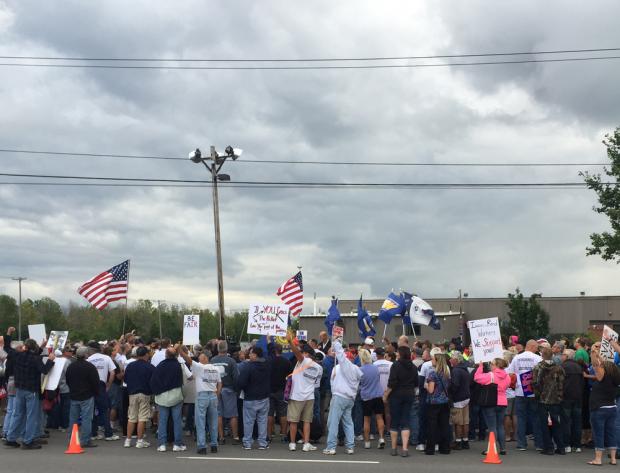 From a recent demonstration outside Ingersoll Rand in Cheektowaga.&nbsp;
