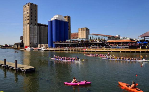 Riverworks Regatta by Masinka via Flickr
