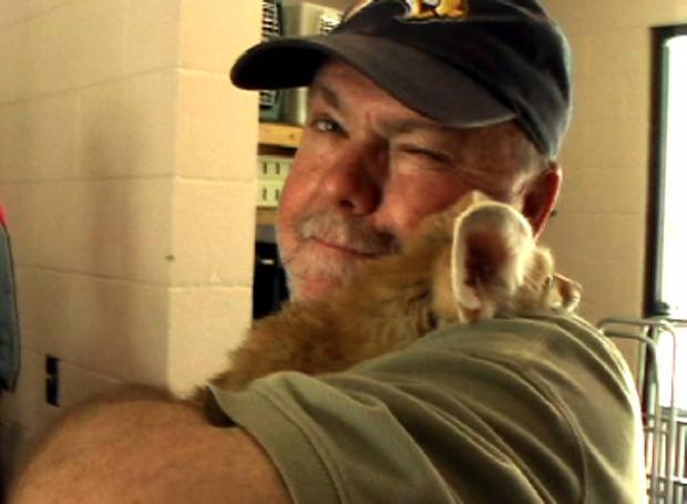 GreenWatch editor Burney with Arctic Fox.
