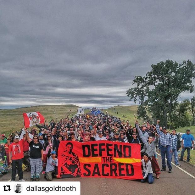 Water Protectors at Standing Rock
