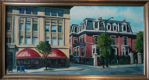 Harold Dodge’s painting of the Buffalo Club.
