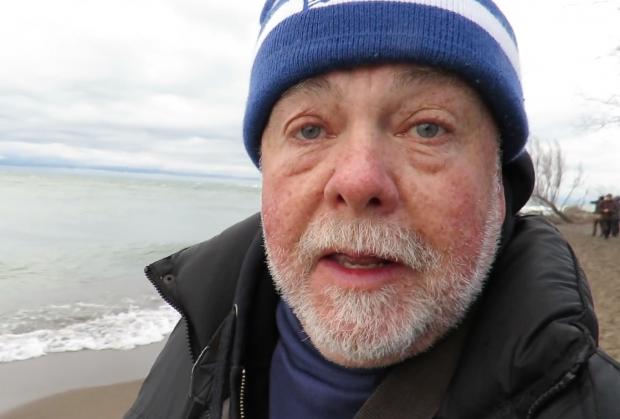 Jay Burney at Point Pelee, Ontario during 2016 spring migration.
