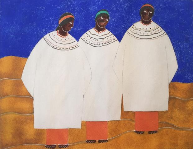 Tres Mujeres by Carlos Mérida.
