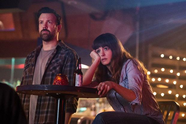 Anne Hathaway and Jason Sudeikis in Colossal.
