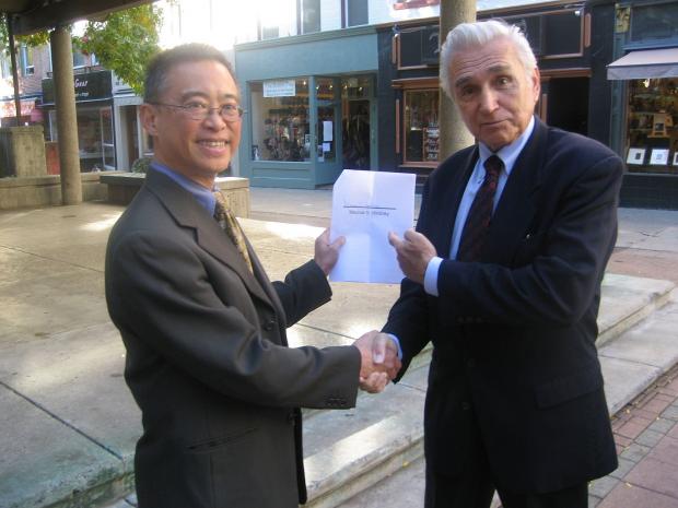 Walter Hang and Maurice Hinchey fighting for a Frack-Free New York
