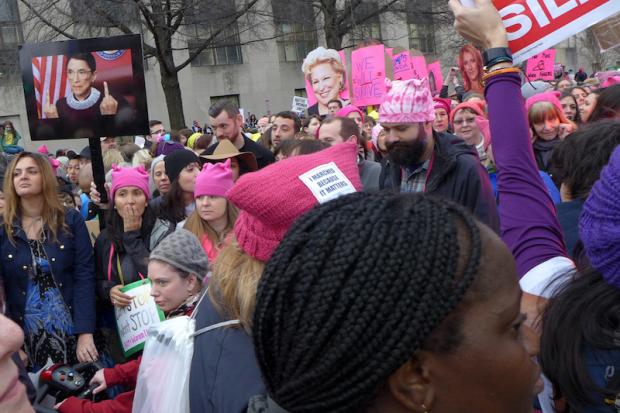 Women's March on Washington rally held on January 21, 2017. Photos by Nancy J. Parisi.
