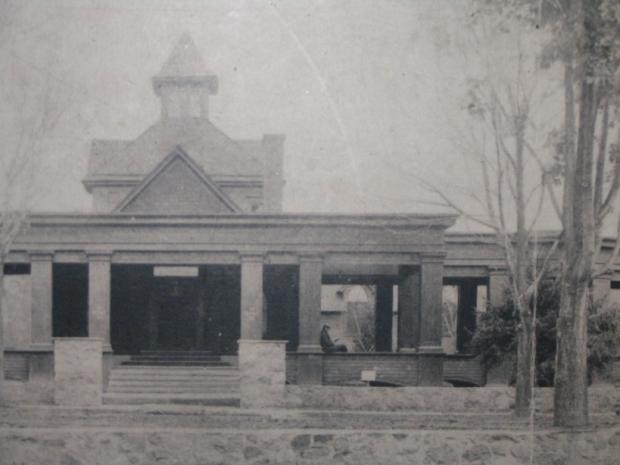 The cupola at the Roycroft Campus in East Aurora, circa 1907.
