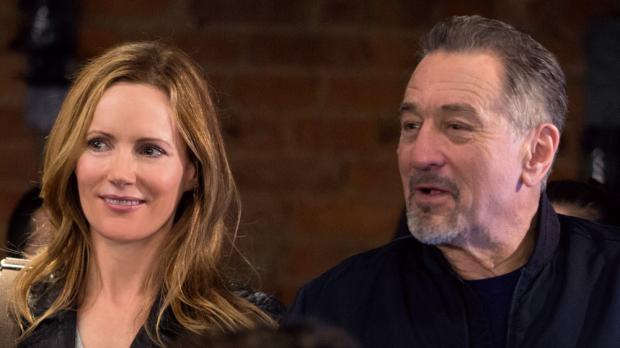 Leslie Mann and Robert De Niro in The Comedian.
