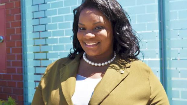 April Baskin won the Democratic Party’s endorsement to succeed Erie County Legislator Betty Jean Grant, who must resign her seat if she intends to run for mayor in this September’s primary.
