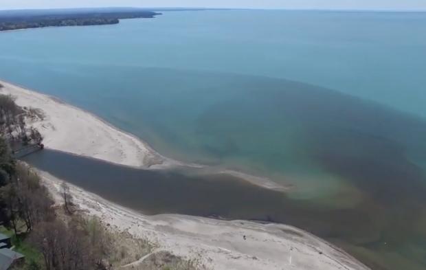 Lake Erie at Big Sister Creek, Bennett Beach
