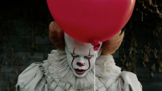 Bill Skarsgard as Pennywise in the new adaptation of Stephen King's IT, which opens this week.
