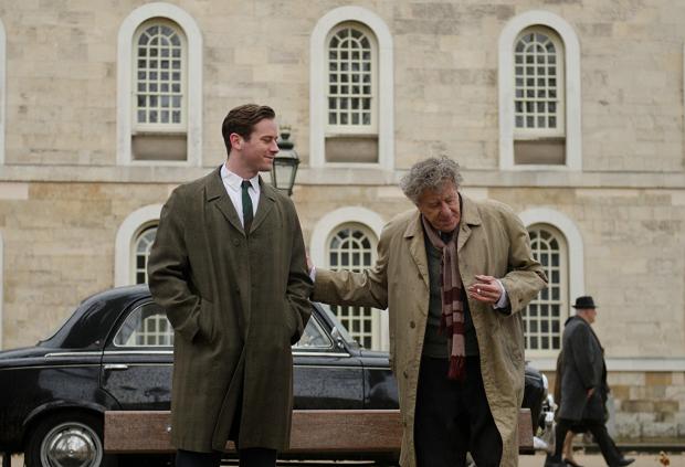 Armie Hammer and Geoffrey Rush in Final Portrait.
