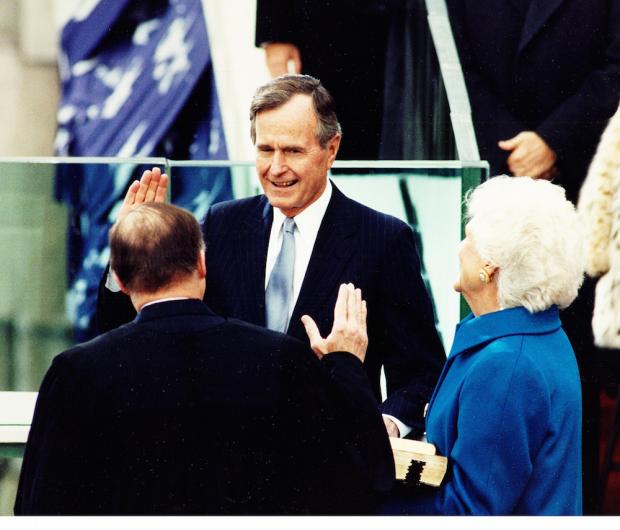 The 1988 inauguration of President George H. W. Bush. Image courtesy of the National Archives.
The 1988 inauguration of President George H. W. Bush. Image courtesy of the National Archives.