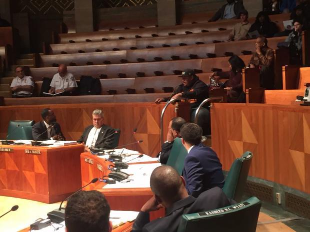 John Washington of PUSH Buffalo addressing the Common Council.&nbsp;
