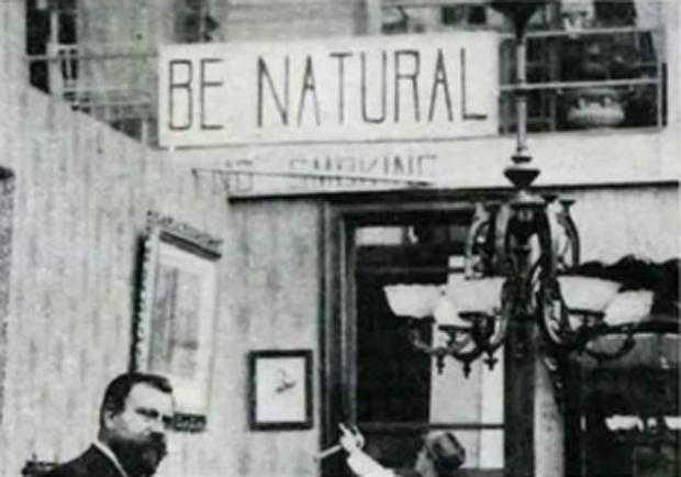 A sign advising actors provides the title of the documentary Be Natural: The Untold Story of Alice Guy-Blaché, playing this weekend at the Screening Room.
