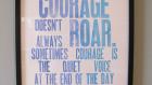 Courage by&nbsp;Nicole Cooke.
