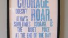 Courage by&nbsp;Nicole Cooke.
